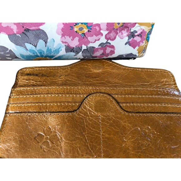 Patricia Nash Leather Wallet Floral Bi-Fold Removable Checkbook Sleeve - Picture 4 of 9